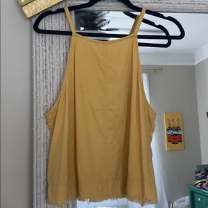 Yellow mustard tank top